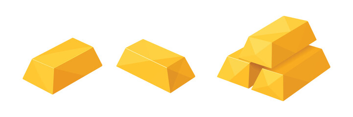 gold bar cartoon illustration collections © James
