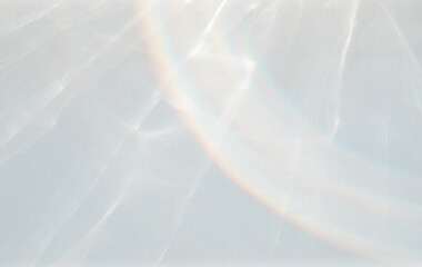 Beautiful abstract sunlight background with flare and glare. Minimalistic mockup in neutral color with caustic effects for design and presentation.