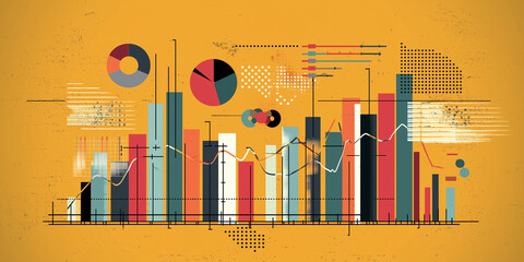 Abstract Data Visualization Graphs