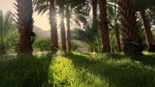 AlUla, Saudi Arabia &ndash; Peaceful Desert Oasis With Palm Groves, Green Gardens, Scenic Nature Landscapes