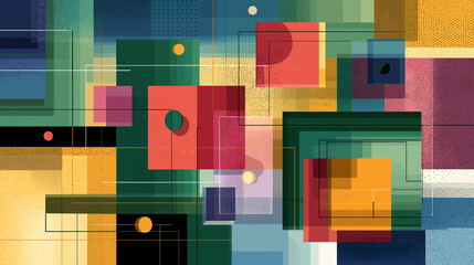 Abstract geometric colorful pattern