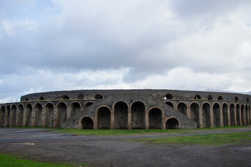 Obraz premium Amphitheatre of Pompeii, Italy
