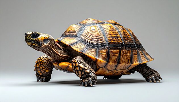 Tortoise Shell Pattern Animal Wildlife Closeup.