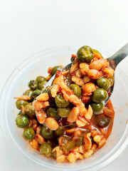 Healthy Stir Fried Fermented Soy with Green Berries
