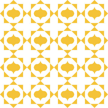 Yellow Moroccan Tile Pattern