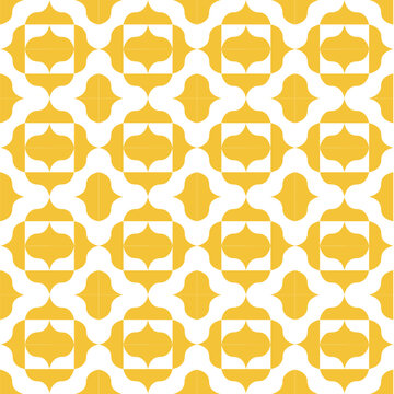 Yellow Retro Geometric Pattern