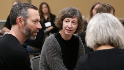 Fototapeta premium Generative AI, Collaborative Thinking in Action