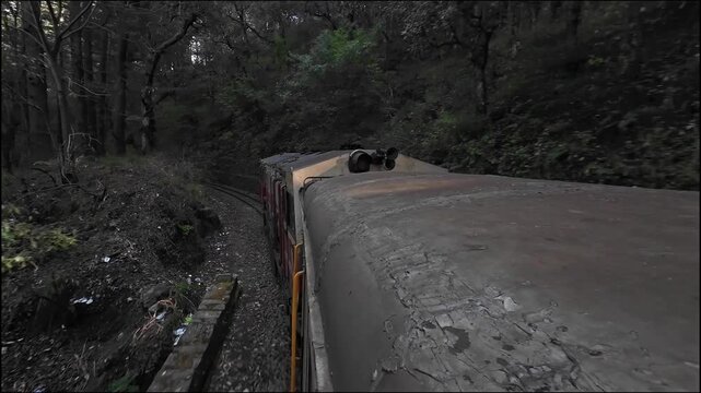 Travel on the narrow gauge toy train between Kalka and Shimla. The Kalka to Shimla toy train is a historic UNESCO World Heritage site since 2008.