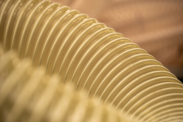 close up of a spiral string, flexi hose