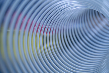 view inside flexible hose for air conditioning