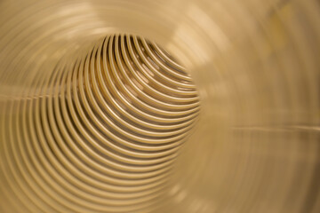 view inside flexible hose for air conditioning