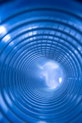 abstract blue background - view in flexi hose on aircondition