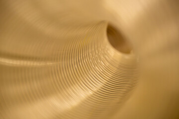 close up of an abstract background, view inside on flexi pur hose for air ventilation