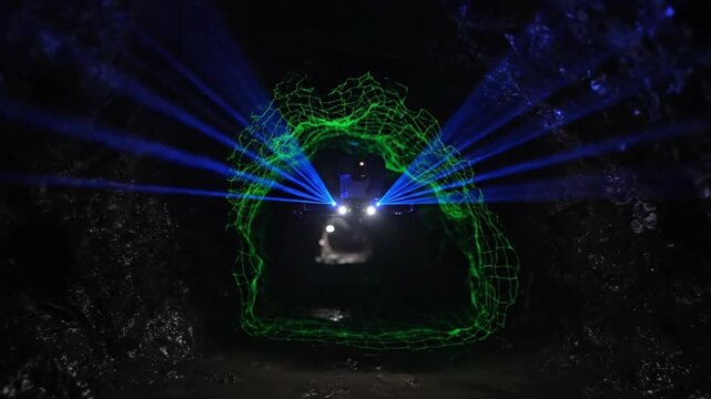 Cinematic Drone LiDAR Survey Mapping Underground Mine Cave in Real-Time