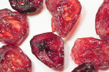 ドライクランベリーのアップ