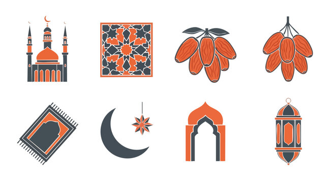 Geometric Ramadan Iconography in Charcoal