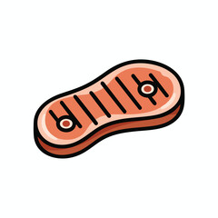 Grilled Steak Illustration