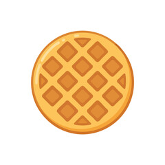 Golden Waffle Illustration