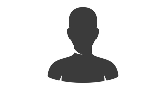 Silhouette of a person's head and shoulders against a plain white background, representing an anonymous individual or user profile.