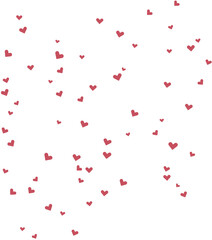 Cute hearts seamless pattern, hand drawn heart seamless pattern