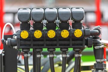 Control Unit Valve Buttons at Sprayer Agriculture Equipment