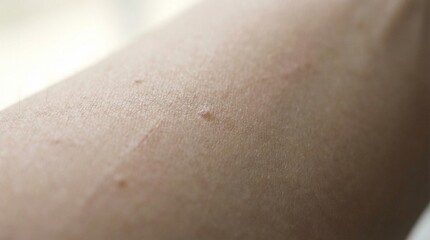 Fototapeta premium Human skin close-up with bumps and uneven surface texture