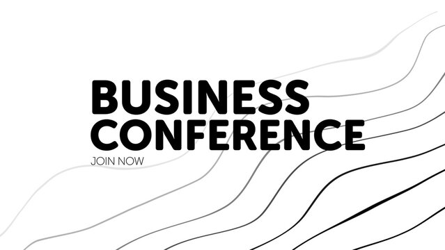 Poster Black White 181 - Clean Minimal White Background Modern Poster Design Elegant Typography Cinematic Intro Text Animation Slideshow Branding Presentation