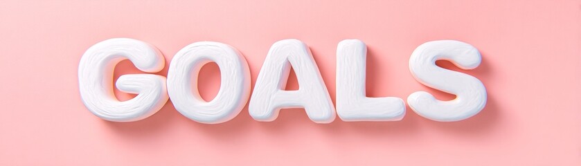 Reflective Sketch of Life Goals for Annual Reset and Personal Development on a Soft Pink Background