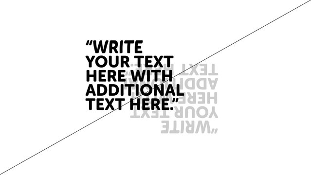 Poster Black White 189 - Clean Minimal White Background Modern Poster Design Elegant Typography Cinematic Intro Text Animation Slideshow Branding Presentation