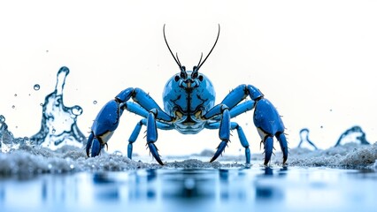 Dynamic Biological Scene Map of Blue Lobster Water Surface Technology
