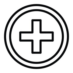 Fototapeta premium Plus Vector Icon, User Interface Related Line Style Vector Icon.