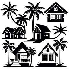 A collection-of-six-black-and-white-illustrations 