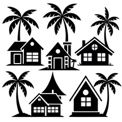 A collection-of-six-black-and-white-illustrations 