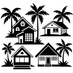 A collection-of-six-black-and-white-illustrations 