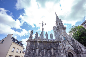 Fototapeta premium Parish close church of Confort Meilars, finistere, brittany, france