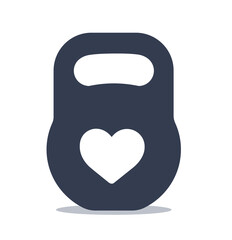 Kettlebell Fitness Equipment vector Illustration