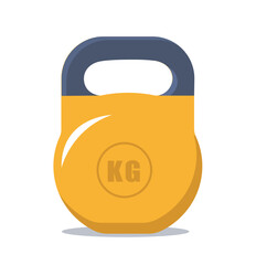 Kettlebell Fitness Equipment vector Illustration