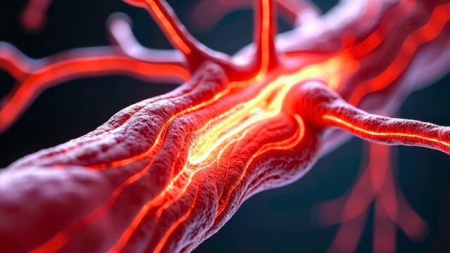Anatomical imaging map of the main blood vessel using red light medical technology