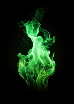 Green flame accessories accessory person.