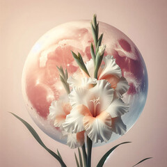 グラジオラスの優美な曲線