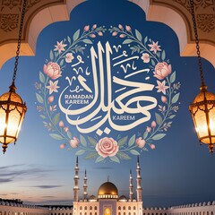 elegant islamic calligraphy decorative art