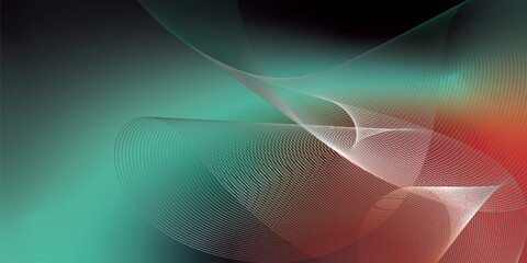 Obraz premium Abstract azure red and black gradient background with soft noise effect