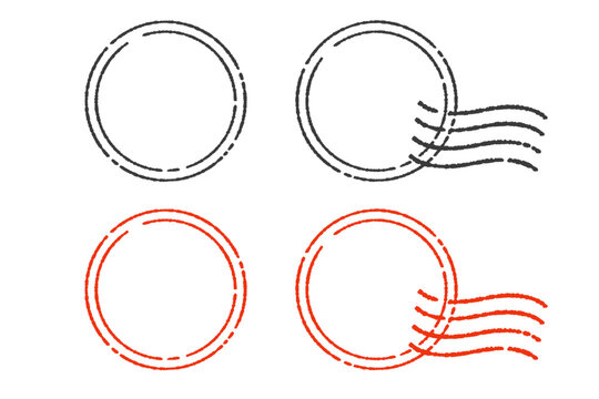 レトロでビンテージ風なスタンプのフレーム