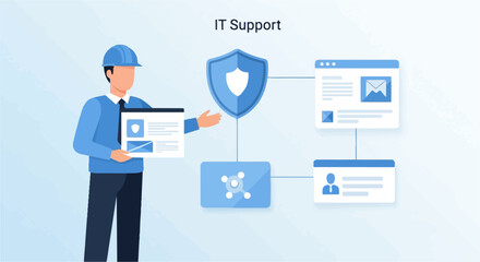 IT professional presents secure system interfaces and data flow diagrams