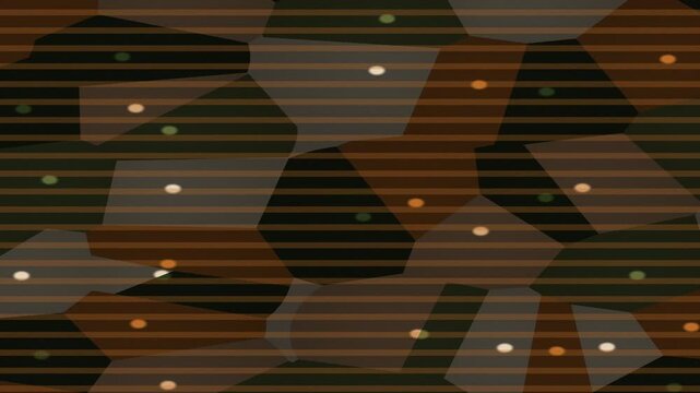 Abstract camouflage pattern with horizontal lines and dots.