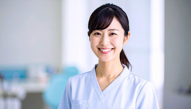 日本人の医師・看護師・歯科医・歯科衛生士・歯医者さん　doctore, nurse, dentist, dental hygienist