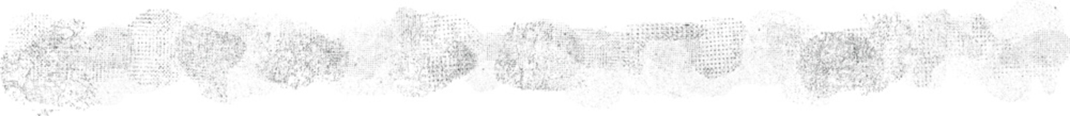 Spray texture line border. Distress horizontal design element, for layouts and overlays. Spray paint stroke, splatter line dividers. Speckled vector brush stroke