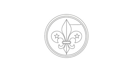 fleur de lis symbol, heraldry icon © Ahmad