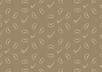 Fototapeta premium Object bean background brown