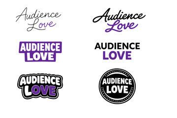 Audience love text designs in various stylish fonts and colors